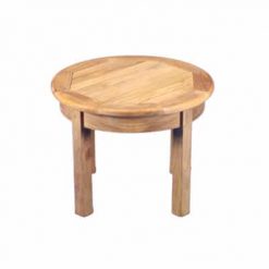 Outdoor Teak 24" Round side table