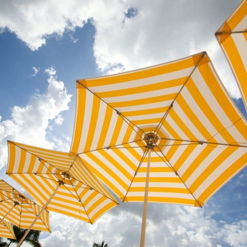 Bay Master Classic Tuuci Umbrella, Commercial - Yellow Stripe