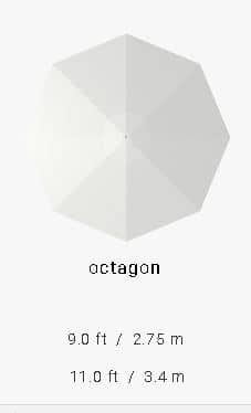 Octagon Canopy Diagram