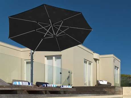 Aurora Square Cantilever Umbrella, Commercial - Black