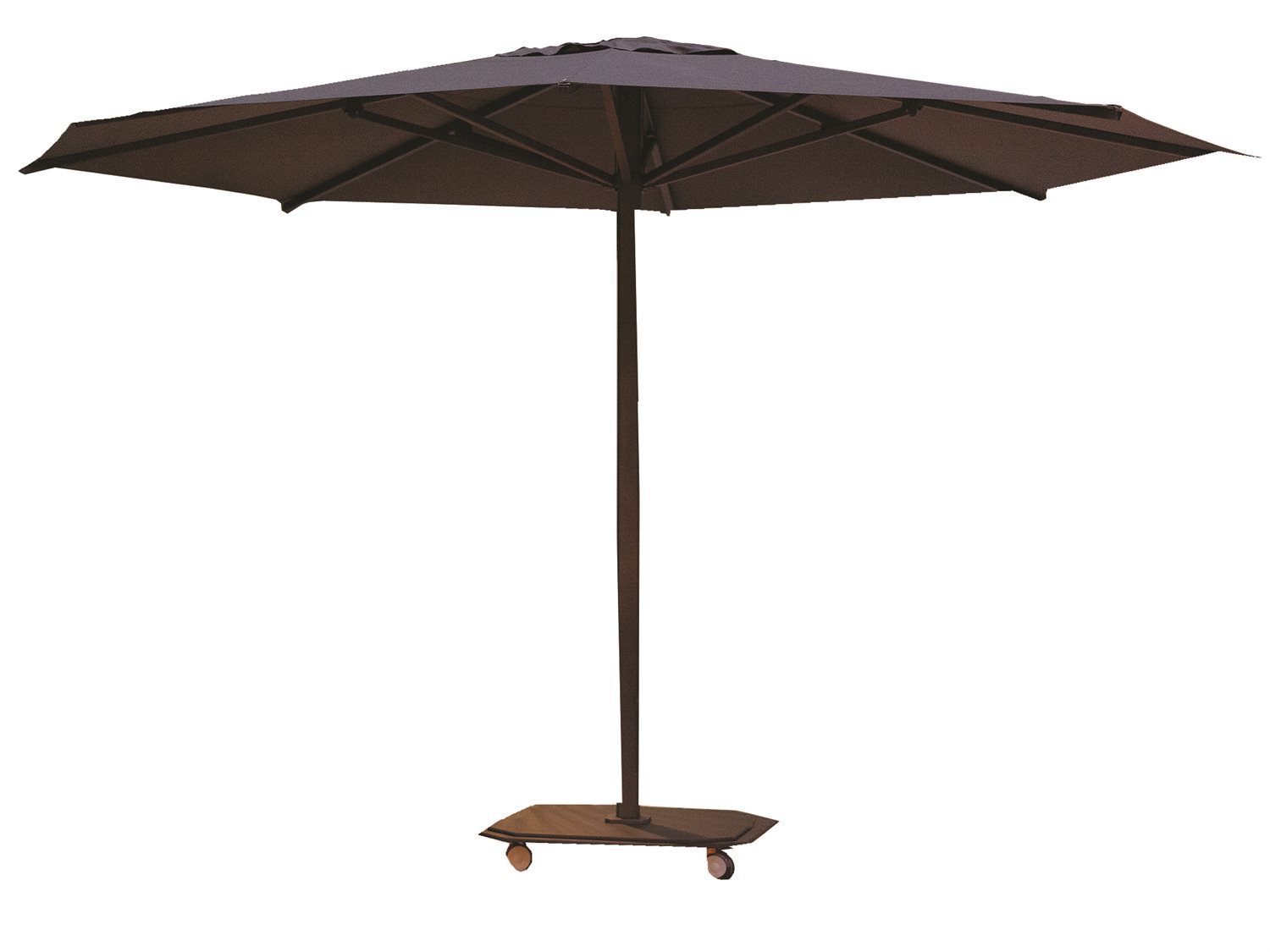 Jardinico JCP.201 Center Pole with Base, Commercial Grade - Brown