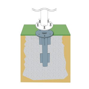Jardinico In-Ground Mount Kit (JCB-MKG16)