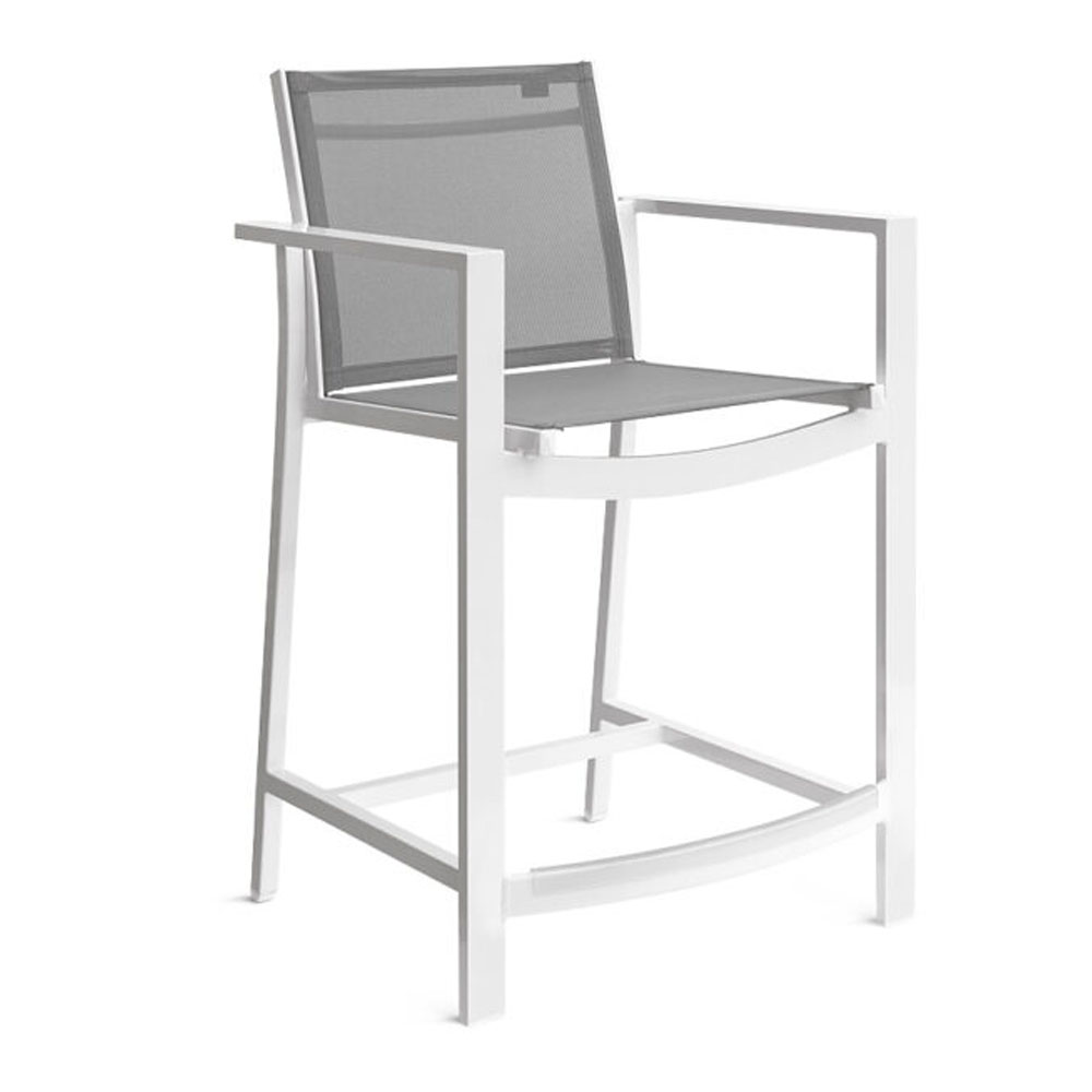 Pavilion Bleau Sling Barstool with Arms